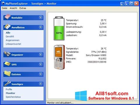 Screenshot MyPhoneExplorer per Windows 8.1