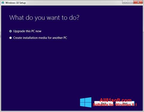 Screenshot Media Creation Tool per Windows 8.1