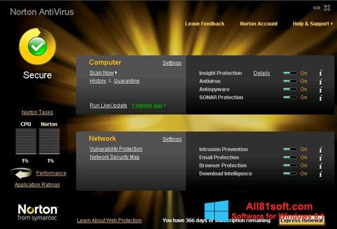 Screenshot Norton AntiVirus per Windows 8.1