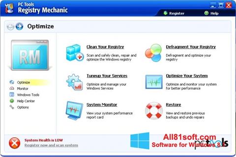 Screenshot Registry Mechanic per Windows 8.1