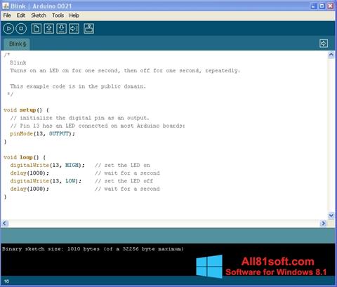 Screenshot Arduino per Windows 8.1