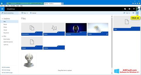 Screenshot OneDrive per Windows 8.1