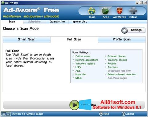 Screenshot Ad-Aware Free per Windows 8.1