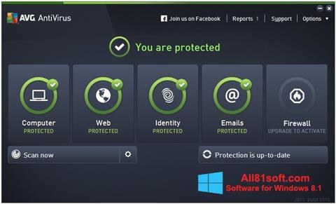 Screenshot AVG AntiVirus Pro per Windows 8.1