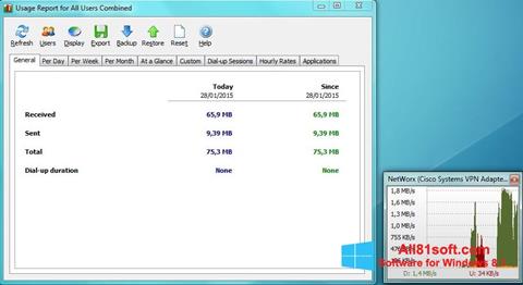 Screenshot NetWorx per Windows 8.1