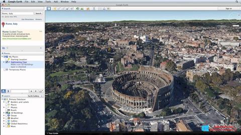 Screenshot Google Earth per Windows 8.1
