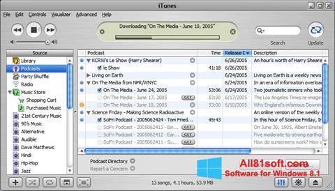 Screenshot iTunes per Windows 8.1