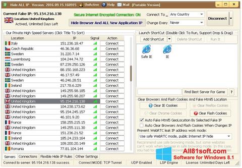 Screenshot Hide ALL IP per Windows 8.1