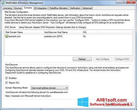 Screenshot Microsoft ActiveSync per Windows 8.1