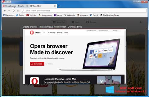 Screenshot Opera Developer per Windows 8.1
