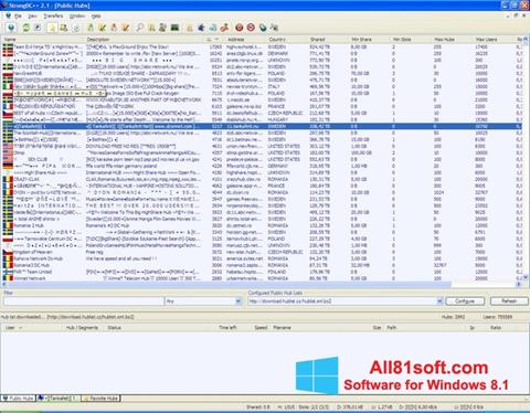 Screenshot StrongDC++ per Windows 8.1