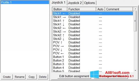 Screenshot JoyToKey per Windows 8.1