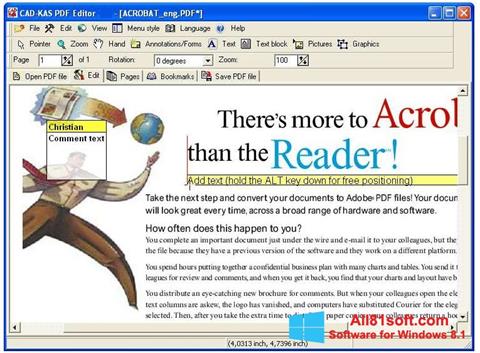 Screenshot PDF Reader per Windows 8.1