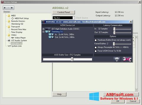 Screenshot ASIO4ALL per Windows 8.1