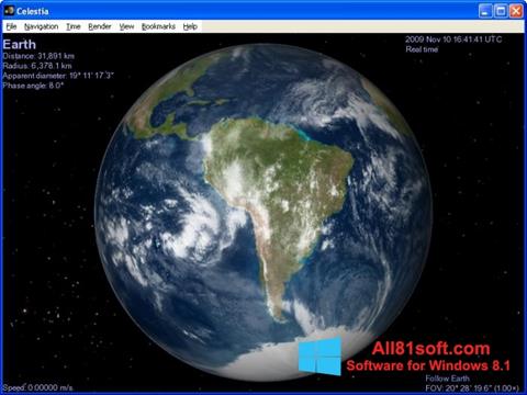 Screenshot Celestia per Windows 8.1