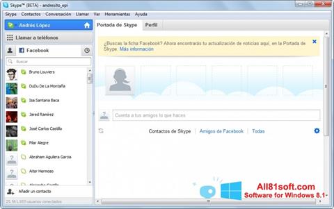 Screenshot Skype Beta per Windows 8.1