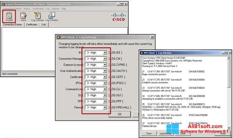 Screenshot Cisco VPN Client per Windows 8.1