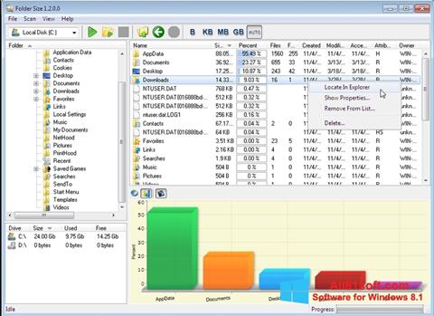 Screenshot Folder Size per Windows 8.1