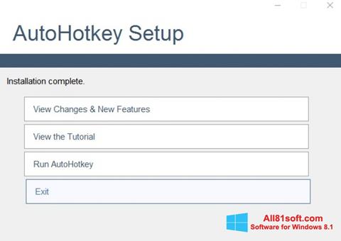 Screenshot AutoHotkey per Windows 8.1
