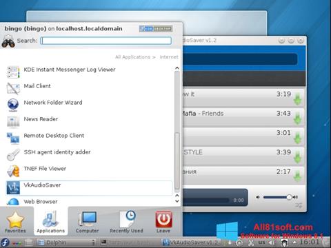 Screenshot VkAudioSaver per Windows 8.1