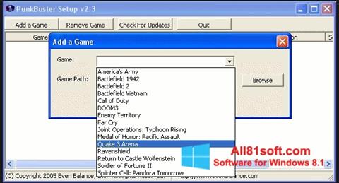 Screenshot PunkBuster per Windows 8.1